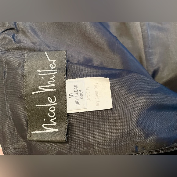 Vintage Nicole Miller Black Velvet Velour Sweetheart Mini Dress (circa 1990s) - Picture 2 of 3